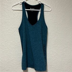 PURE BARRE by Splits 59 Teal and Black Tank Top - Size Large